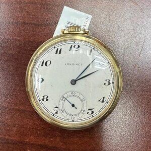 Vintage 14k Yellow Gold Longines pocket Watch